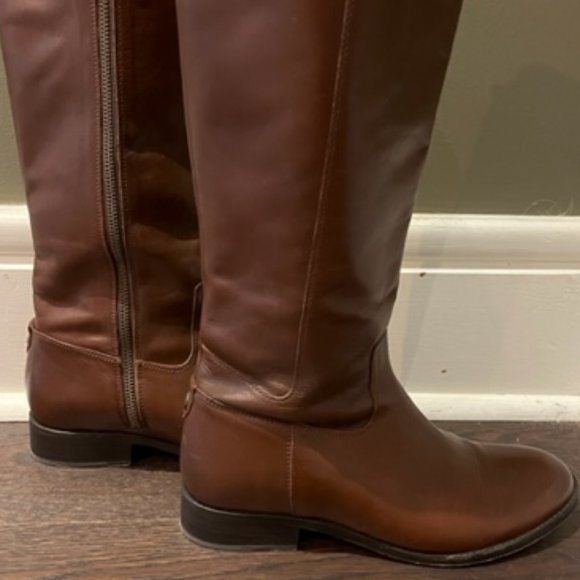 JOHNSTON & MURPHY TALL LEATHER BOOTS SIZE 9 - Picture 7 of 8